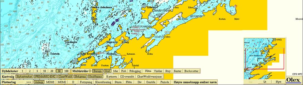 Prøvetakingsstasjonene i denne undersøkelsen ble lagt i nærsonen til oppdrettsanlegget, i overgangssonen cirka 500 meter nordøst for anlegget, og i fjernsonen cirka 850 meter nordøst for anlegget.