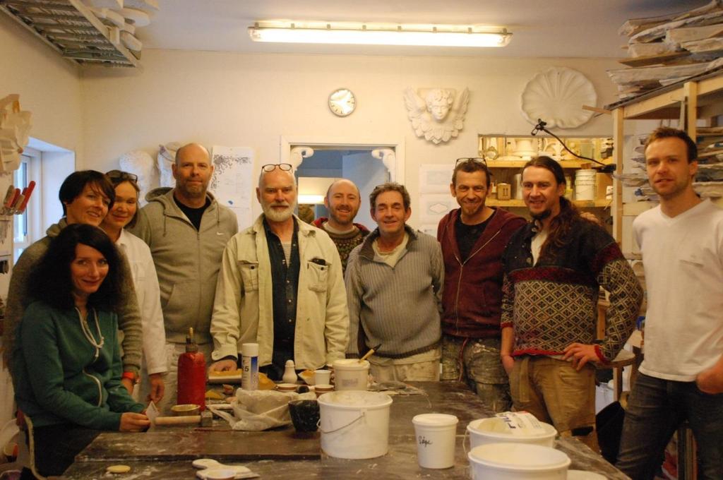 Flerdelte gipsformer samling 10. og 11. februar 2017 Tekst og foto: Inger Smedsrud Norsk håndverksinstitutt arrangerte første del av prosjektet gipsformer for keramikk seinhøsten 2016.