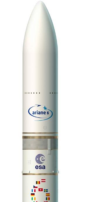 10 milliarder til fremtiden Ten billion investment in the future Ariane 6 Ariane 6 skal etter hvert ta over for den stabile arbeidshesten Ariane 5. Foto: ESA.