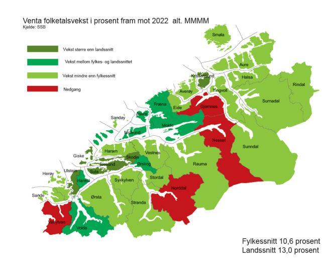 1.18 ABS-regionane si berekraft Folketal, tettstadsgrad og arbeidsplassdekning Tabell 4 viser at regionane er robuste både når det gjeld folketal, arbeidsplassdekning og tettstadsgrad.