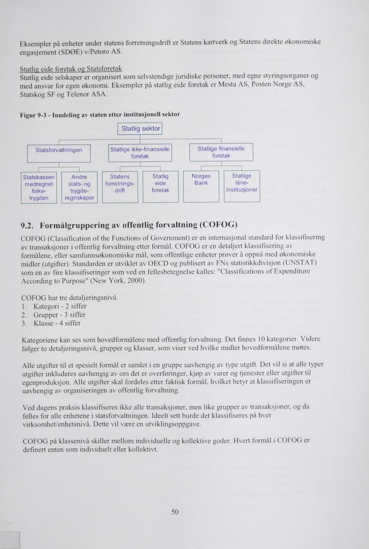 Esempler på enheter under statens forretningsdrift er Statens artver og Statens direte øonomise engasjement (SDØE) v/petoro AS.