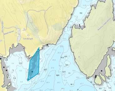 Figur: Område med ureint farvann 2.3.2 Skipstrafikk Nordre Vågholmen ligg i eit område der det gjeld særskilde føresegner for Kårstø-området. Kystverket skriv m.a. i si fråsegn til oppstartvarselet: «Planområdet har beliggenhet som ikke er langt fra innseilingen til Kårstøområdet og ankringsområdet på Falkeidfæet.