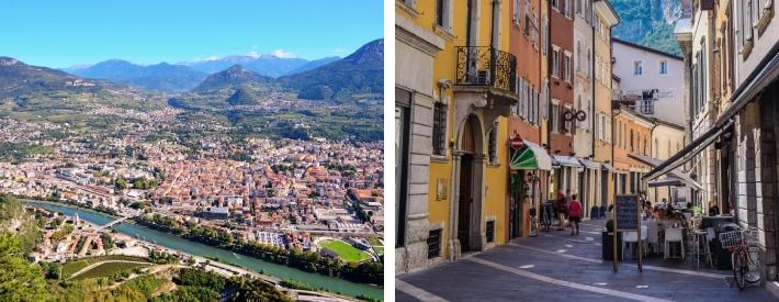 Trento er omkranset av fjell og har mange hyggelige bymiljøer. Dolomites-og-Lagorai-sykkeldestinasjon (24.