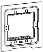 9 /Layout bis 2014-11-11/Online-Dokumentation (+KNX)/Montage und elektrischer Anschluss/KNX/KNX-Sensorik/Millenium/6124 - Raumtemperaturregler/Montage --