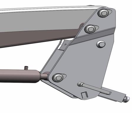 Ekstra lange bærestykker. Flytter lasteren 175mm fram og 30mm oppover. Ingen ekstra kostnad når man bestiller sammen med ny laster.