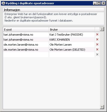 Telefon arbeid Feltet er felles på tvers av alle Enterprise-modulene. HRM har i tillegg eget felt for privat telefonnummer. Mobil Felt for mobilnummer.