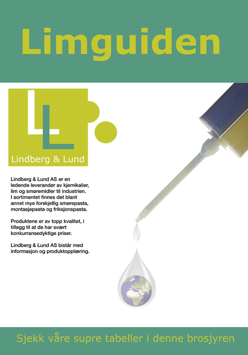 Limguiden Lindberg & Lund AS er en ledende leverandør av kjemikalier, lim og smøremidler til industrien. I sortimentet finnes det blant annet mange typer lim som kan løse de fleste utfordringer.
