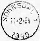 ? 7450 Registrert brukt fra 27-6-74 RCK til 29-1-81 KjA? Stempel nr. 4 Type: HJ-?? Utsendt 24.01.1952 SOKNEDAL Innsendt 03.