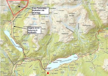 Side 2/6 Fylkesrådmannen, 11.01.2017 NVE sende 10.11.16 på høyring søknad få Voss Energi AS om å få bygge ny 132 kv kraftledning frå Kjønnagard til Myrkdalen i Voss kommune.