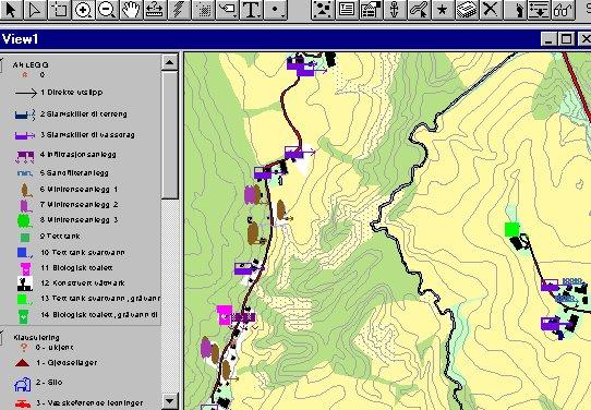 2. Metodebeskrivelse 2.1. Modellen GIS i avløp GIS i avløp er et system for kommunenes registrering, drift og overvåkning av avløpsløsninger i spredt bebygde strøk.