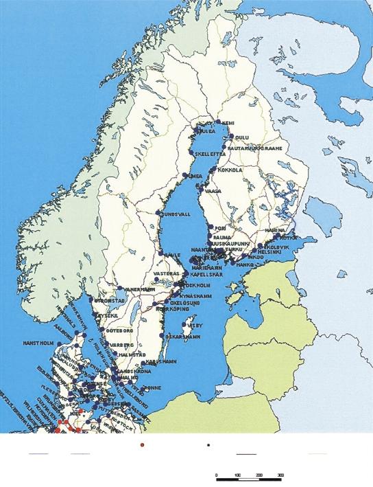 OVERSIKTSPLAN OVER DET TRANSEUROPEISKE TRANSPORTNETT (tidsramme 2010) SJOØHAVNER KATEGORI