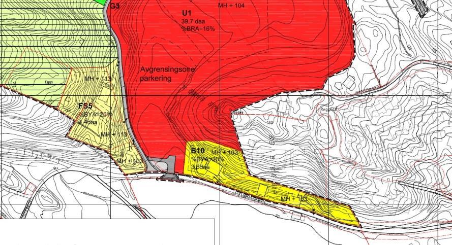 PLANPROGRAM MYRDAL IDRETTSPARK 19 (27) 1925 0000 Ulset Vest Planen tilrettelegger for etablering av bolig og undervisningslokaler, og regulerer ny avkjørsel til