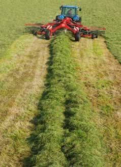 Den maksimale arbeidsbredden for Hibiscus-modell 745 er 7,35 m med en strengbredde som varierer fra 1,25 m og til 1,75 m.