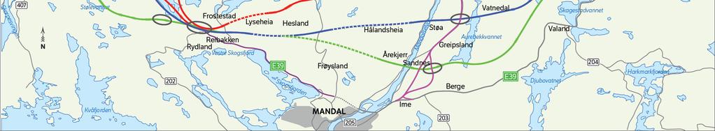 m/konsekvensutredning Korridorer i