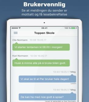 Appen heter Transponder SMS og kan lastes inn fra AppStore eller Google Play Store.