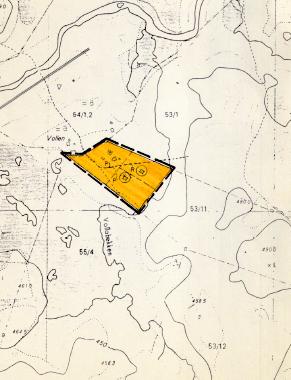 Historikk Gjeldende reguleringsplan ble vedtatt i 1987 som en helhetlig vurdering for deling av parsellen 53/26. Parsellen ble den gang delt opp i tre mindre parseller, 53/26, 53/36 og 53/37.