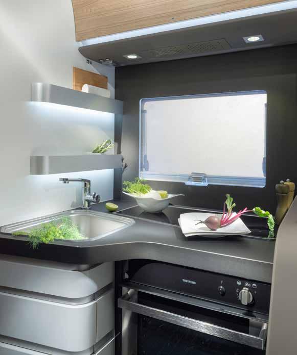 Kjøkken Intelligent designet Adria Smart kjøkken basert på