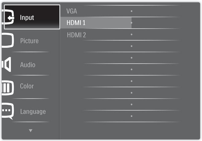 2. Sette opp skjermen Beskrivelse av skjermmenyen Hva er On-Screen Display (OSD)? Skjermmenyene (On-Screen Display - OSD) er en funksjon som alle Philips-skjermer er utstyrt med.