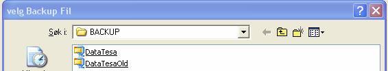 man ønsker filen tilbakeført