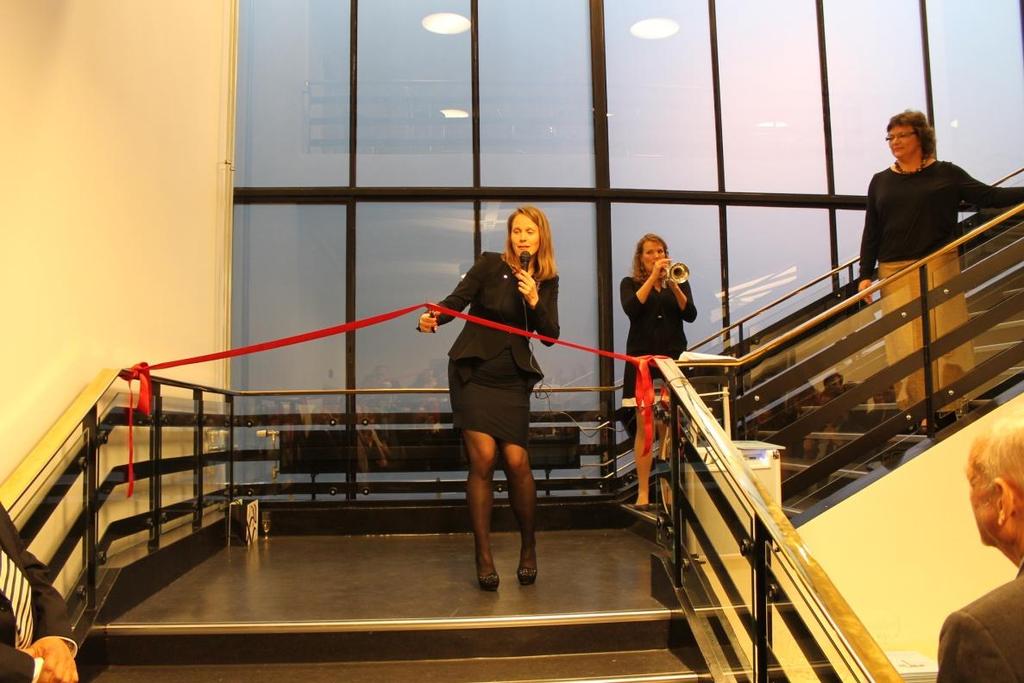 Grand Opening av Ingeniørenes Hus Da Teknas president Lise Lyngsnes Randeberg klippet snoren på den store åpningsfesten lørdag 28.