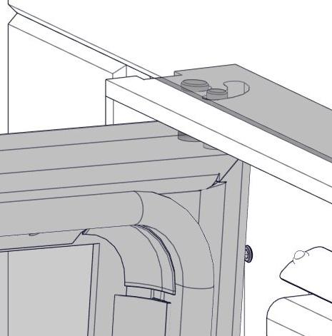 FIG 40 7. NO GB FI SE 5. Når døren er utenfor rammen, senk døren mens du trekker den ut. 6. Når den øverste hengslen forlater sporet i toppen ta døren helt ut 7. 5. Once the door hinge is outside the frame start to lower it with the door while maintaining movement outside.