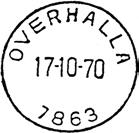 Stempel nr. 5 Type: HJ-SL Utsendt 14.03.1938 OVERHALLA Innsendt 02.04.1938 Registrert brukt fra 17 III 38 EA til 19 III 38 ØR Stempel nr.