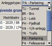 Anleggstype må oppgis: Ikke tinglyste eiere/kontaktinstanser Overfør tinglyste eiere fra eiendommen