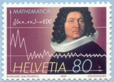 1 Variansen for en Bernoullifordeling er lik pq=p(1-p). Bernoullifordelingen har fått navn etter matematikeren og astronomen Jacob Bernoulli (1654-1705) kjent for Ars conjectandi (1713).