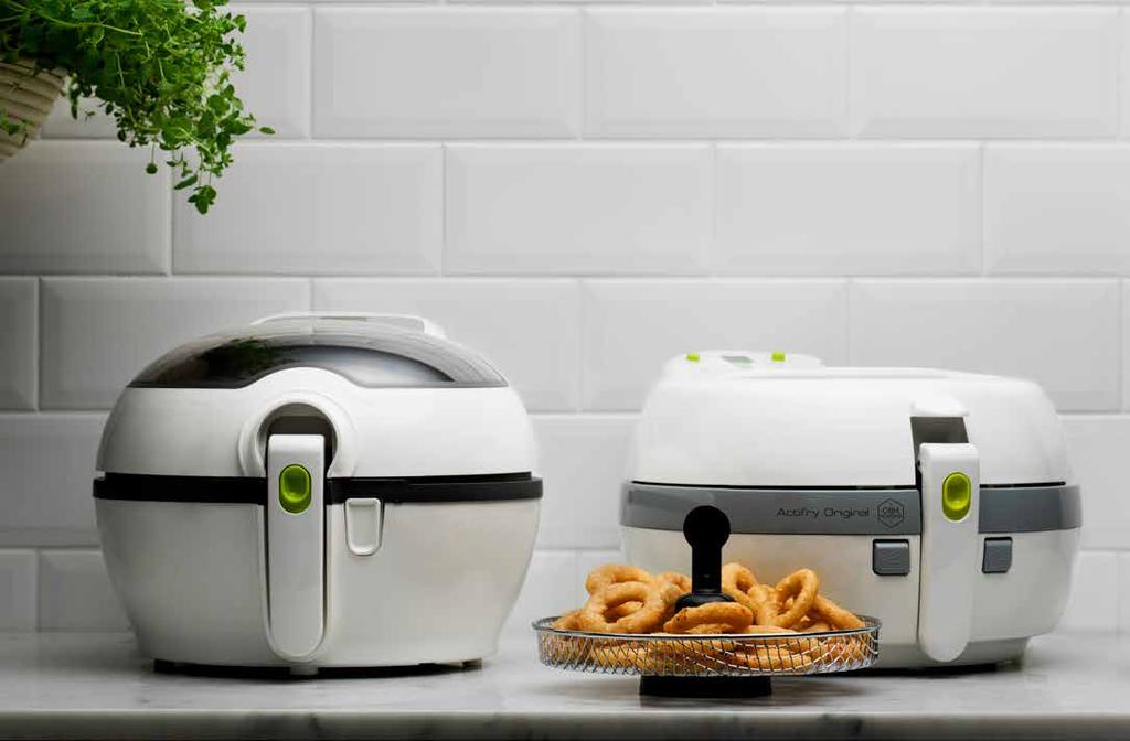 MATLAGING ActiFry ActiFry MATLAGING INNOVATION Fryer ActiFry Original Snacking Frityrkoker som tilbereder maten med bare én skje olje ved hjelp av sirkulerende varmluft og automatisk omrøring.