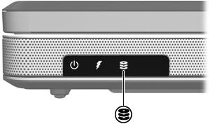 IDE-lampe IDE-lampen blinker når maskinen bruker enten