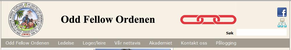 2 Åpningsbildet for Odd Fellow Administrasjonssystem Bruk i bildet Du får da opp følgende bilde (under): Legg inn Storlogens ID nummer (det finner du på Odd Fellow bladet eller faktura fra