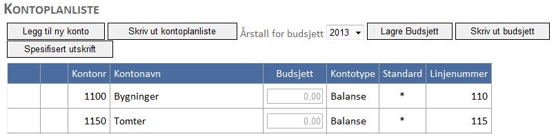 6 Hovedbokkonti I Focus ligger det en standard kontoplan som kan brukes av alle loger og leire. I tillegg kan hver enhet legge inn de kontiene de har behov for.