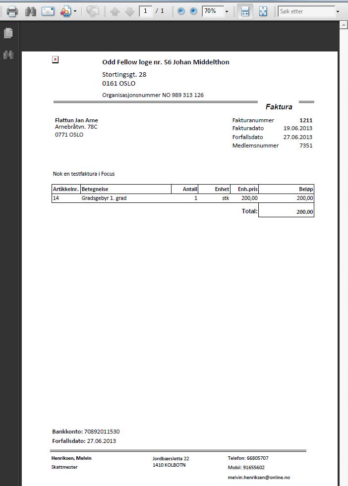 10.5 Skrive ut fakturakopier Dersom du ønsker å ta ut noen utvalgte fakturakopier kan du gjøre utvalg ved å bruke; Ved å legge inn datoer i kan du ta ut for et valgt tidsrom.