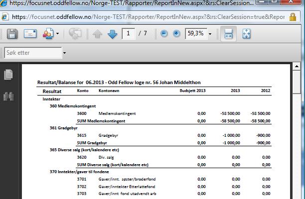 Du kan endre dersom du ønsker en kortere periode, ved å bruke Endre perioden.