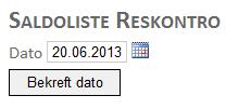 17.2 Saldoliste reskontro ubetalte fakturaer Dette er verktøyet som viser utestående beløp