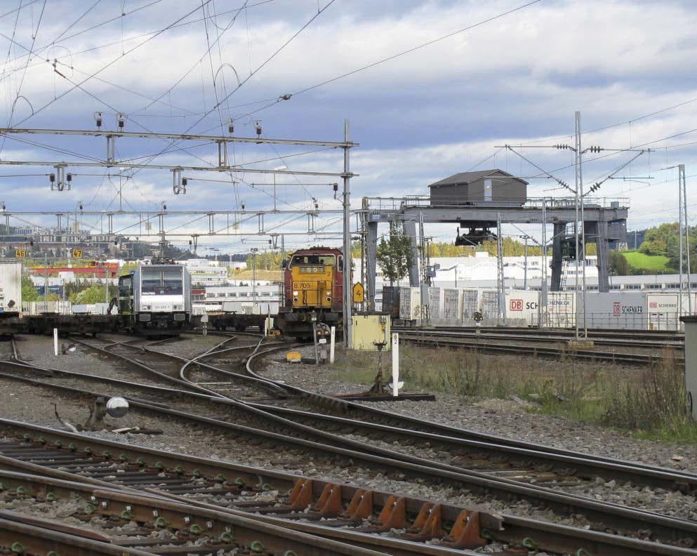 Statens Havarikommisjon for Transport Side 4 Spor 47 Dvergsignal 609 Figur 4: Viser skiftetogveien skiftemaskinen kjørte, og dvergsignal 609. Hovedstillverket på Alnabru er NSI 63 relesikringsanlegg.