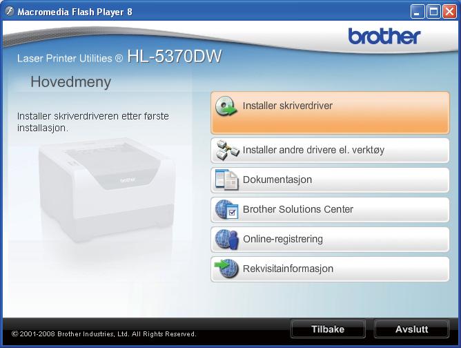 Trådløs konfigurasjon ved hjelp av PIN-metode for Wi-Fi Protected Setup (for HL-5370DW) For Windows -brukere 7 VIKTIG IKKE prøv å