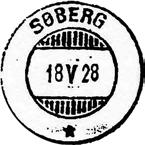 SØBERG Innsendt Stempel nr. 4 Type: I2N Fra gravør 23.06.1972. SØBERG Innsendt 7097 Stempel nr. 2 Type: HJ- Utsendt 28.08.1950 ØYSANDAN Innsendt 07.11.1950 Stempel nr.