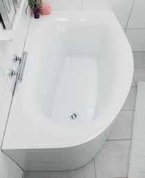13495, Kjøp  NORO Soft Offsetbadekar i sanitærakryl i et flott design som passer