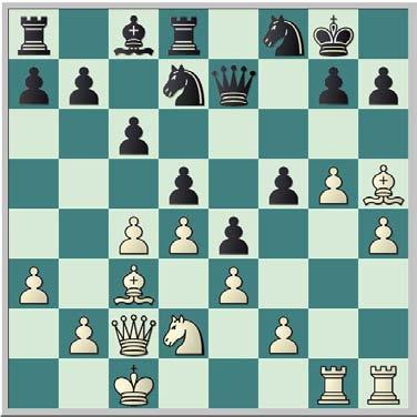 Lxa5 b6 22.Dxd8 Mulig er også 22.Lb4 La6 23.Dd6 Tdc8 24.Kb1 Dxd6 25.Lxd6 Tc6 26.Lb4, men Frode veit at to tårn er bedre i dame i slike stillinger. 22...Lb7 23.Dxa8 Lxa8 24.Lc3 Dc6 25.Le2 f4 26.