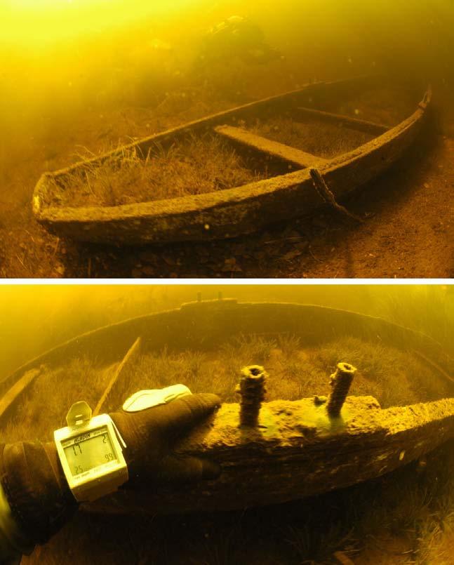 Fig 10 Detalj Båt 1, Bukti (Pål Nymoen) Litt lenger nord for båt 1 ble det oppdaget rester av nok et båtvrak.