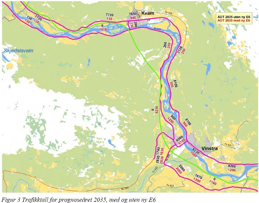 BEREGNING AV TRAFIKKSTØY Skreddarstugu Nord-Fron Kommune Prosjekt: Vedrørende: Støyvurdering av vegtrafikkstøy Utarbeidet av: siv.ing. Gert Berg Knudsen Dato: 30.11.