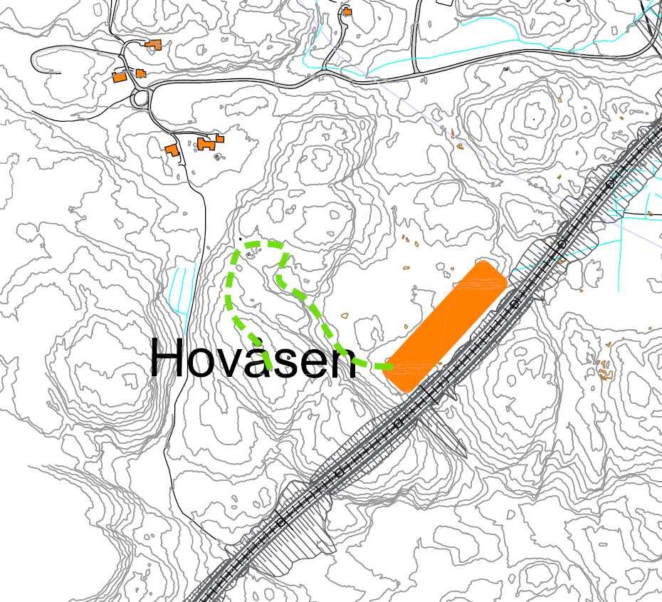 På toppen vil en få overblikk over området og kunne se sørover mot Skagestadvannet