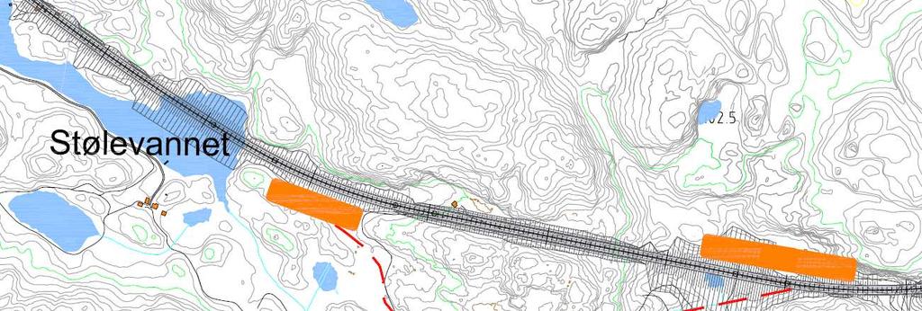 16 4.2 Haddelandsvannet Alternativ 3- Grønn 4.2.1 Østgående retning Ved Haddelandsvannet foreslås det å utrede mulighetene for å kjøre helt vekk fra E39 for så å kunne kjøre videre og inn på E39 lengre framme.