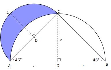 4. Midtnormalen treffer halvsirkelen i punktet 5. Trekk linjestykkene og 6. Konstruer midtnormalen til, og midtpunktet 7. Tegn en halvsirkel med sentrum i (ut ifra ), og radius 8.