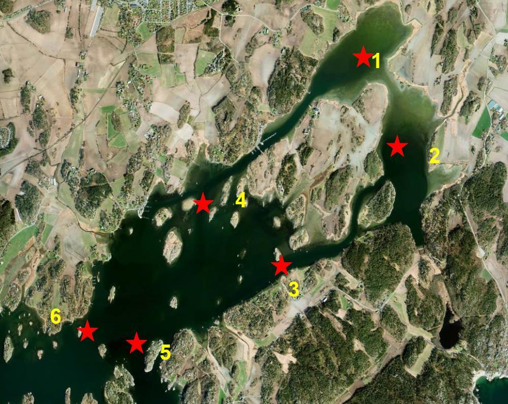 Halveringstider for Varildfjorden ble funnet til å være ca. 11 dager, som er tiden det tar å fjerne halvparten av de opprinnelige partikler fra området.