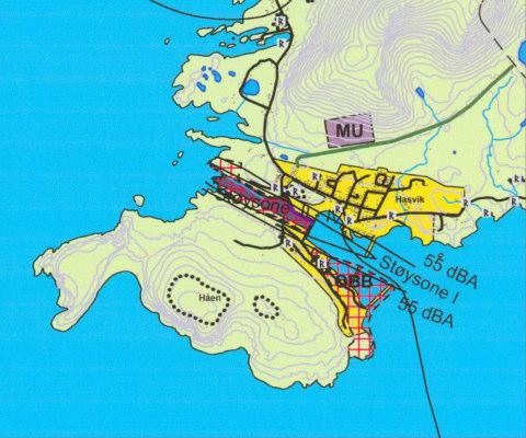 2.5. Disponible arealer i Hasvik kommune. Hasvik har store arealer som er disponible og som kan legges inn i arealdelen til Hasvik kommune som båndlagt til oljevirksomhet.