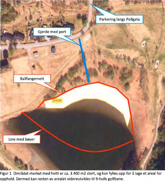 INNSPILL FRA SUNNDAL GOLFKLUBB, BREV DATERT 12.12.2016 OG 27.01.2017 Gol lubben leier det meste av arealet rundt Pollen l gol ane. Det vil le oppstå konflikter mellom gol anen og en badeplass.