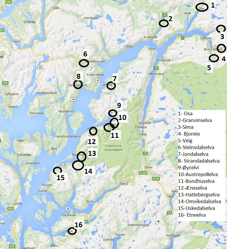 Figur 4: Studieområdet for problemstilling 2.