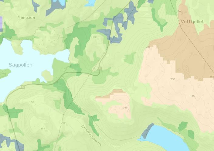 Berggrunnen ved Innhavet består av harde bergarter som diorittisk til granittisk gneis og gabbro, samt amfibolitt. Bergartene gir i utgangspunktet mindre rik vegetasjon.